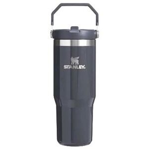 Stanley x e.l.f. 30 oz IceFlow Flip Straw Tumbler Crystal Clear Night Charcoal